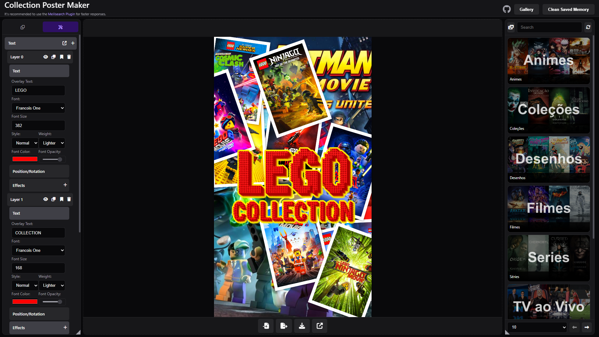 lego.collection app screenshot