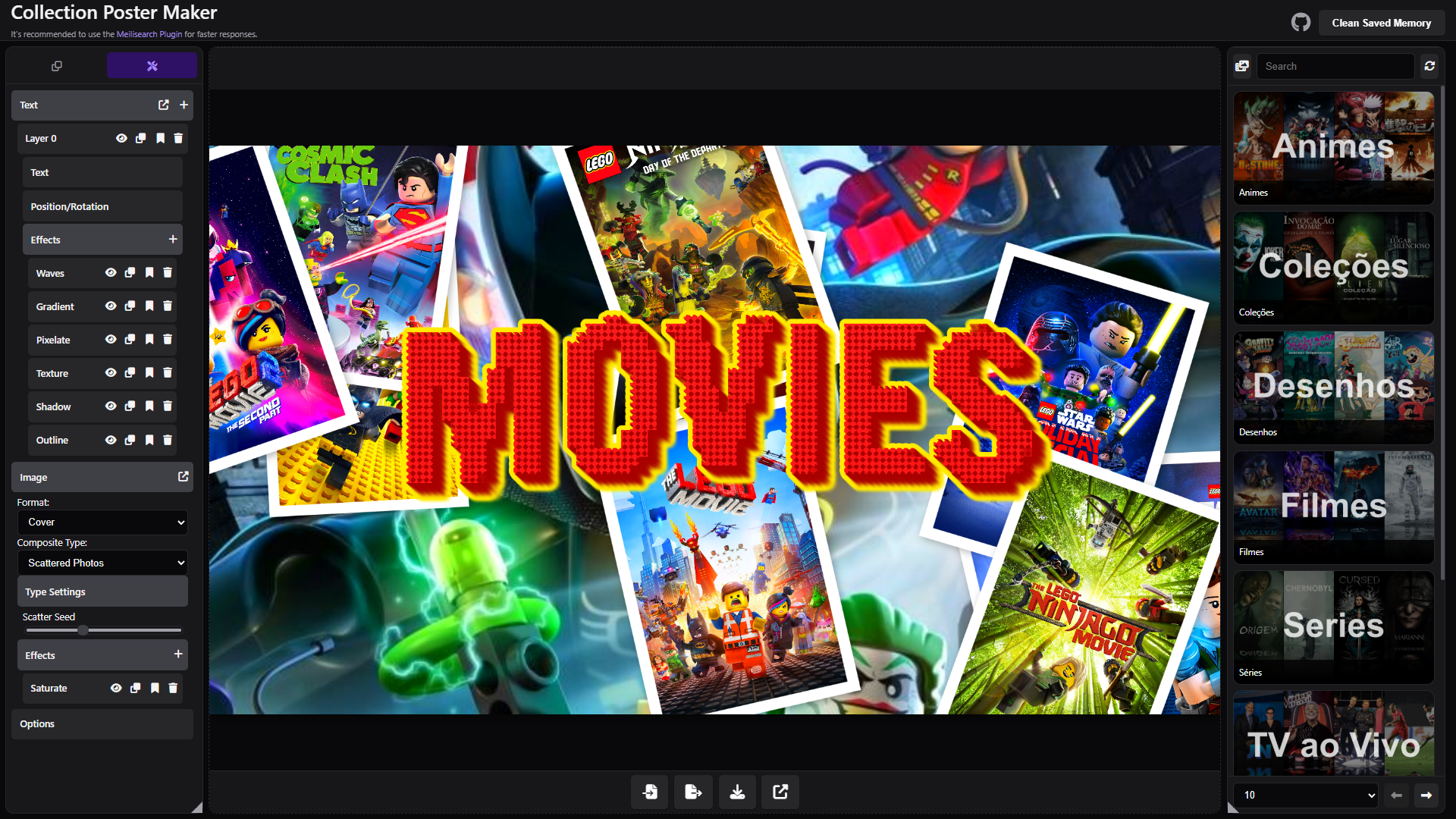 movies.lego app screenshot